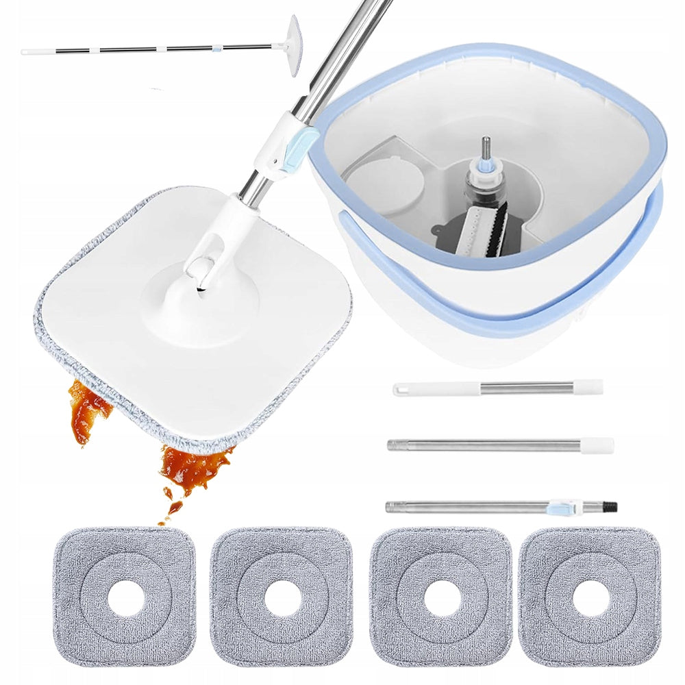ROTARY MOP 360 WITH 4 MICROFIBER PADS SUITABLE FOR LAZY