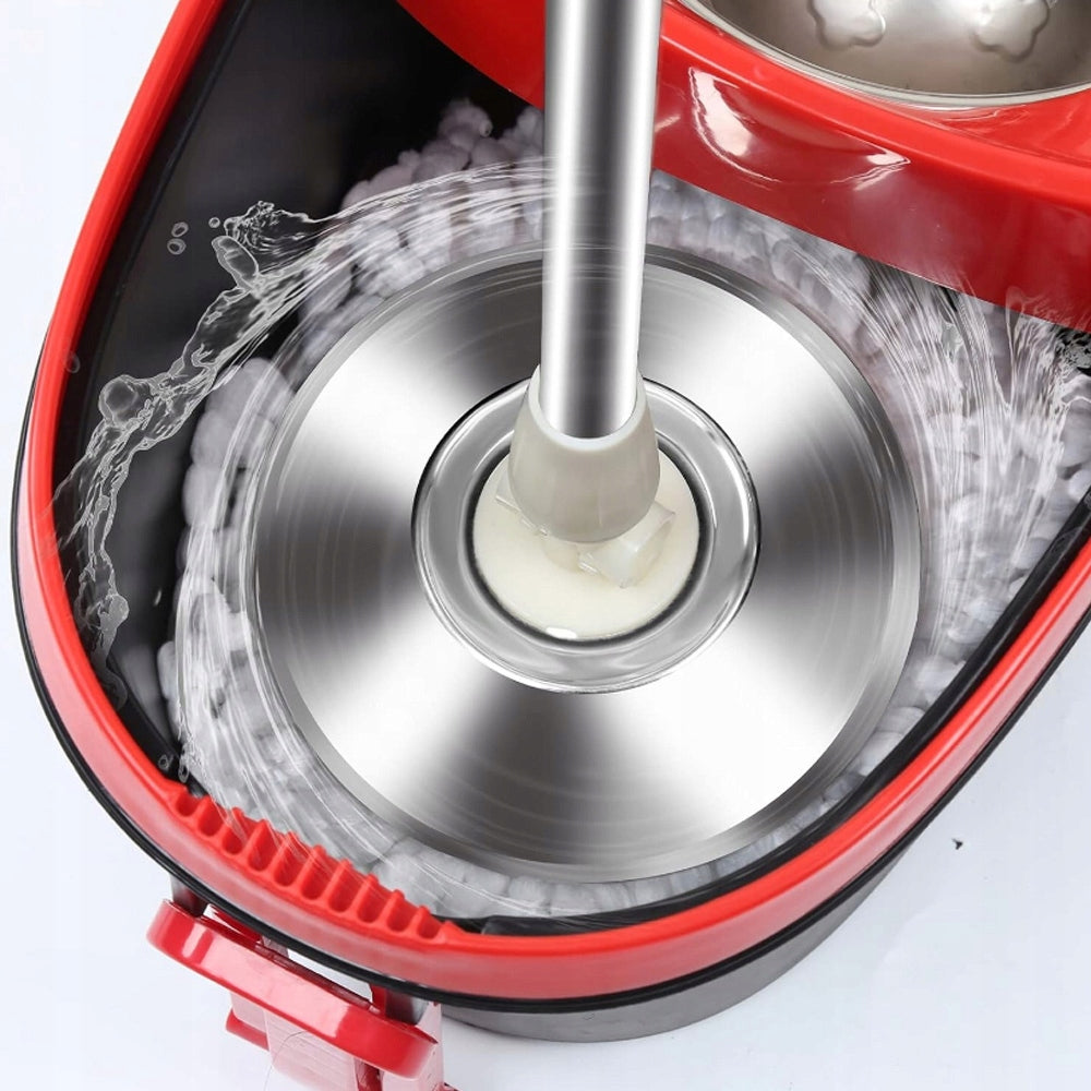 ROTARY MOP + BUCKET SET 3IN1 ROTARY 360 MICROFIBER TELESCOPIC POLE Brand no brand