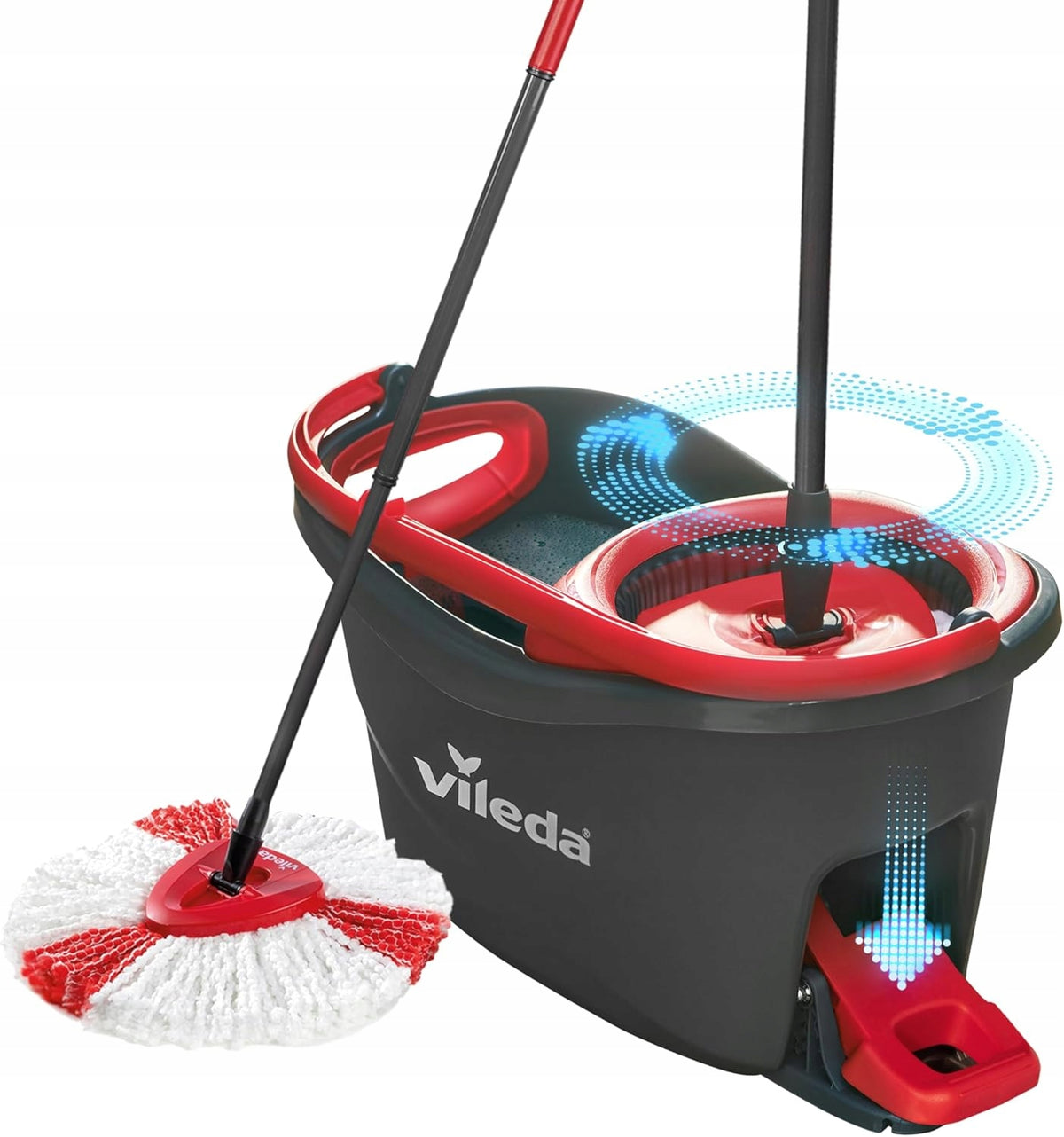 ROTARY MOP BUCKET TURBO SQUEEZER 2IN1 MICROFIBER SET