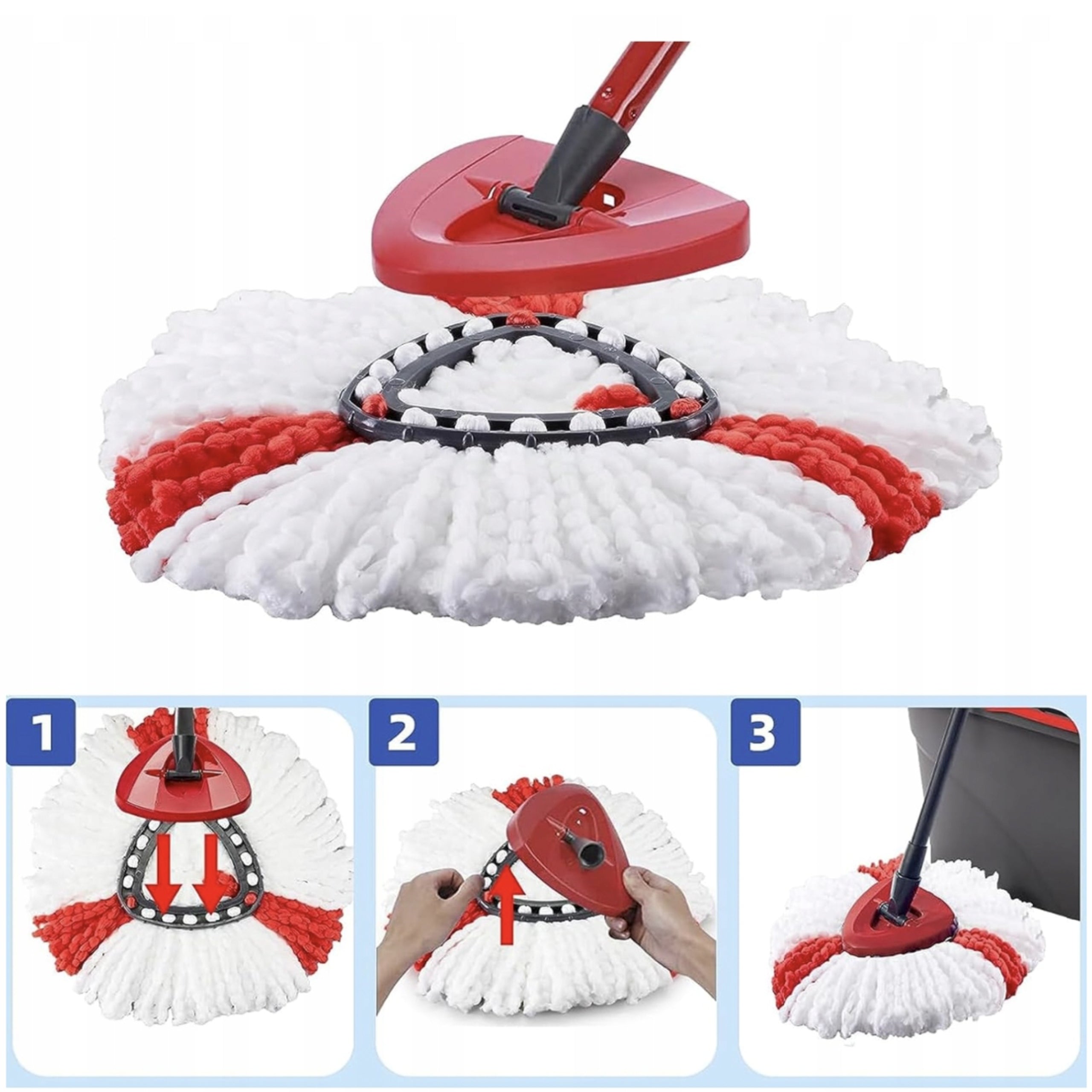 ROTARY MOP SPARE CARTRIDGE COMPATIBLE WITH VILEDA TURBO SUPER ABSORBENT Brand no brand