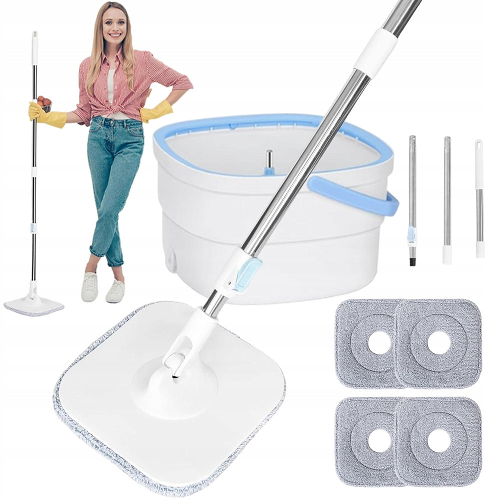 ROTARY MOP WITH BUCKET 2.5L CHAMBER SEPARATION OF CLEAN AND DIRTY WATER