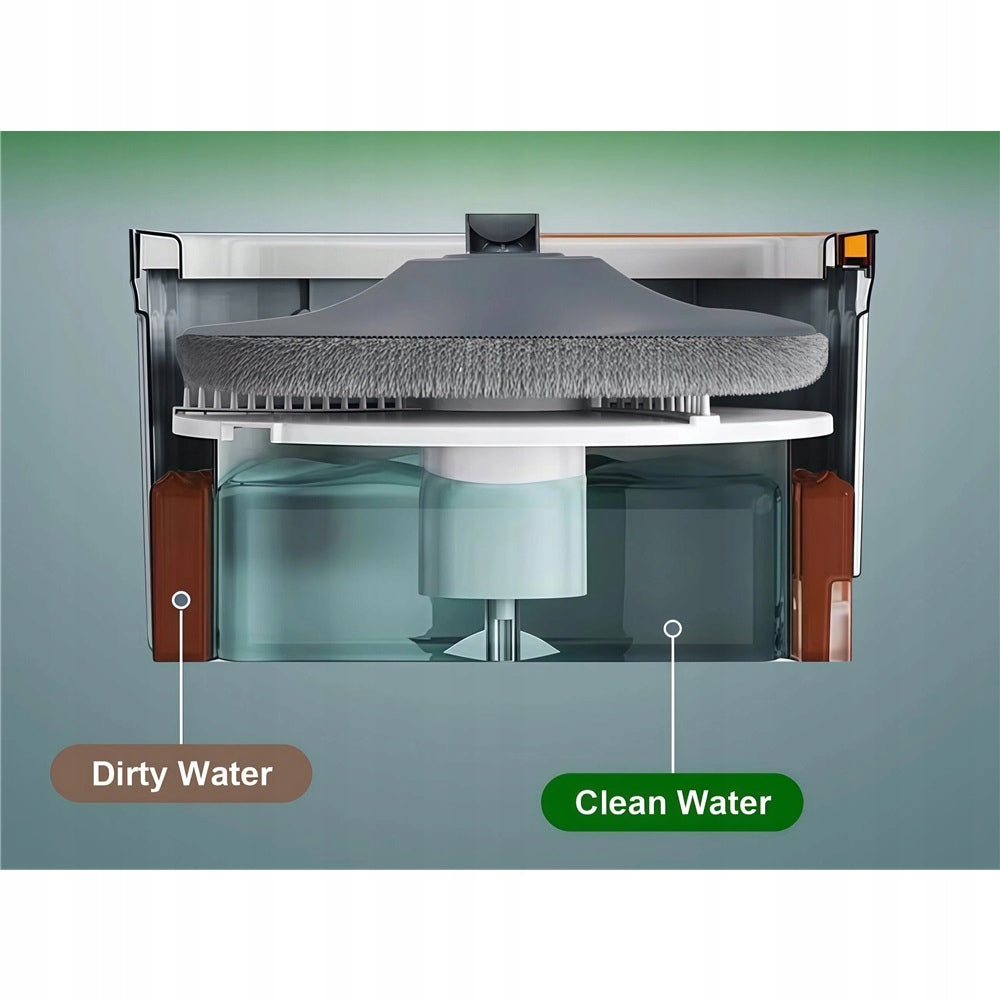 ROTARY MOP WITH SELF-IMPRINTING 360° FOR FLOORS AND WINDOWS TWO-CHAMBER WIDRO Packaging status original