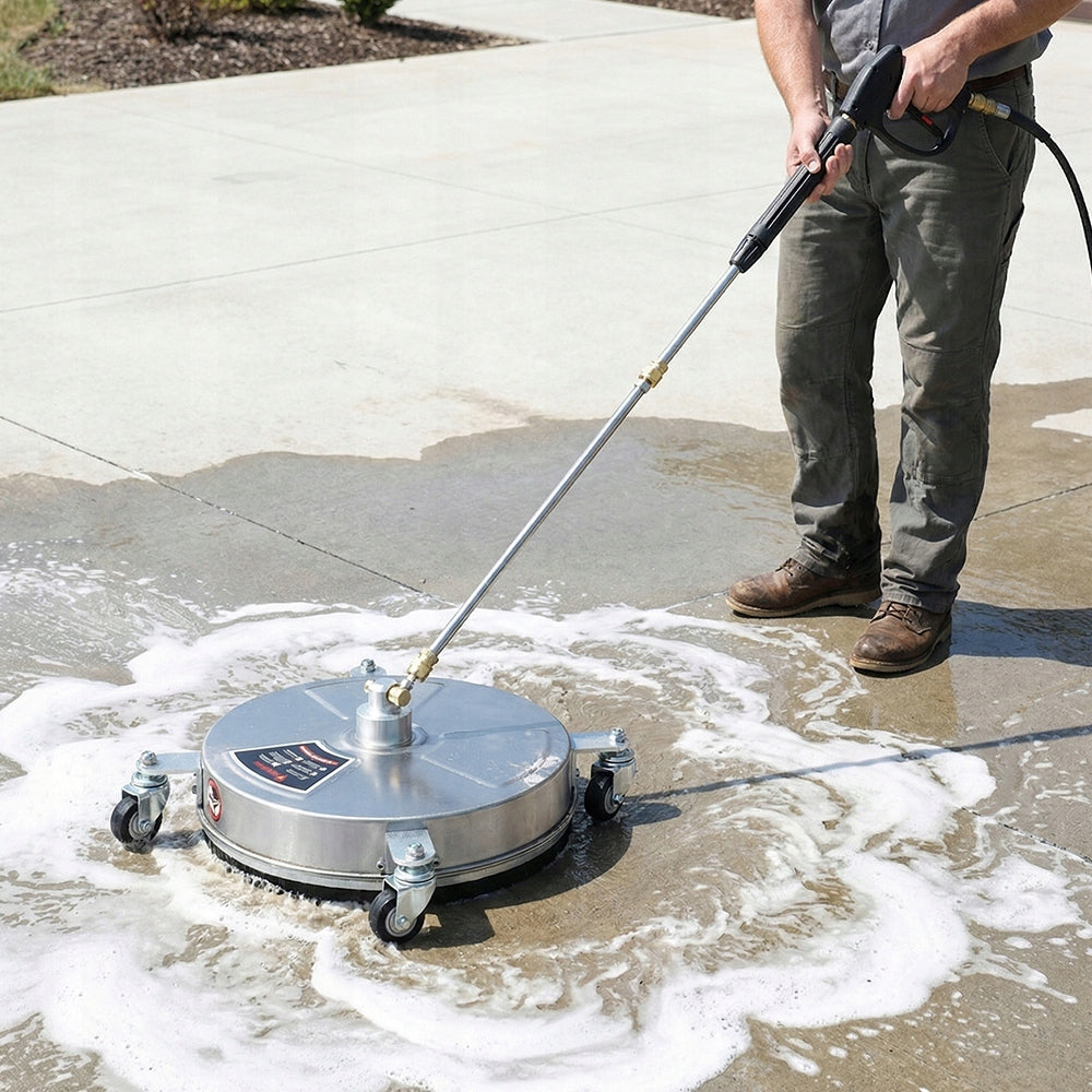 ROTARY PRESSURE WASHER 38CM 4000PSI BRASS STAINLESS STEEL SILVER Brand Vevor