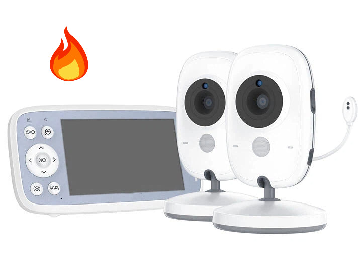 ROTATING BABY MONITOR CAMERAS FULL HD 4" LCD 3X ELECTRONIC ZOOM