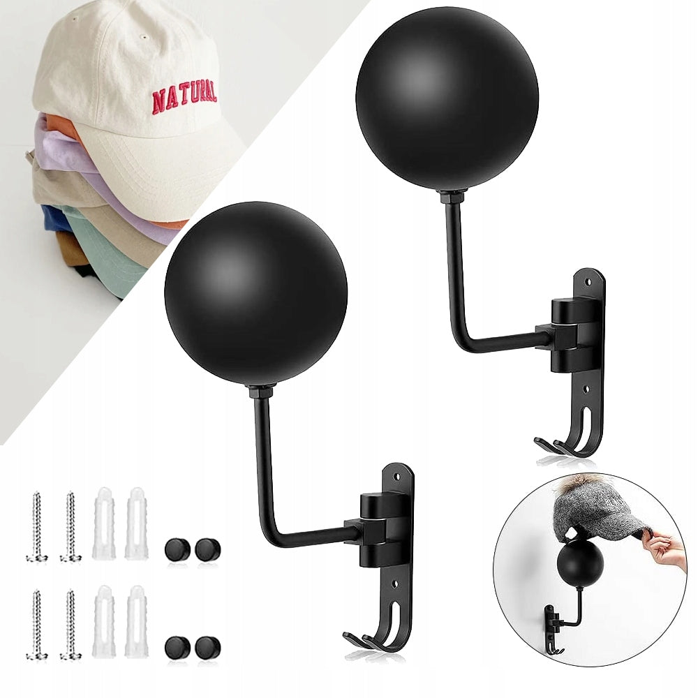 ROTATING HELMET DISPLAY, WALL MOUNTED BICYCLE HELMET HOLDER