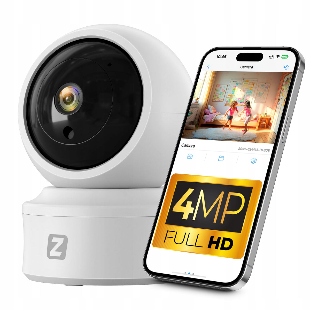 ROTATING IP CAMERA INTERNAL WIFI 4MPx 2K BABY MONITOR