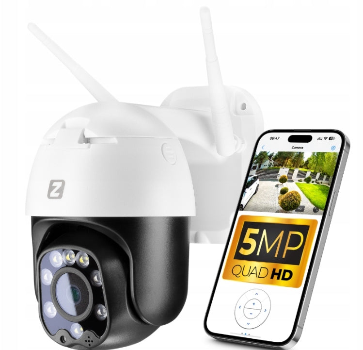 ROTATING IP SURVEILLANCE CAMERA OUTDOOR INDOOR HOME ZINTRONIC WIFI Packaging status original
