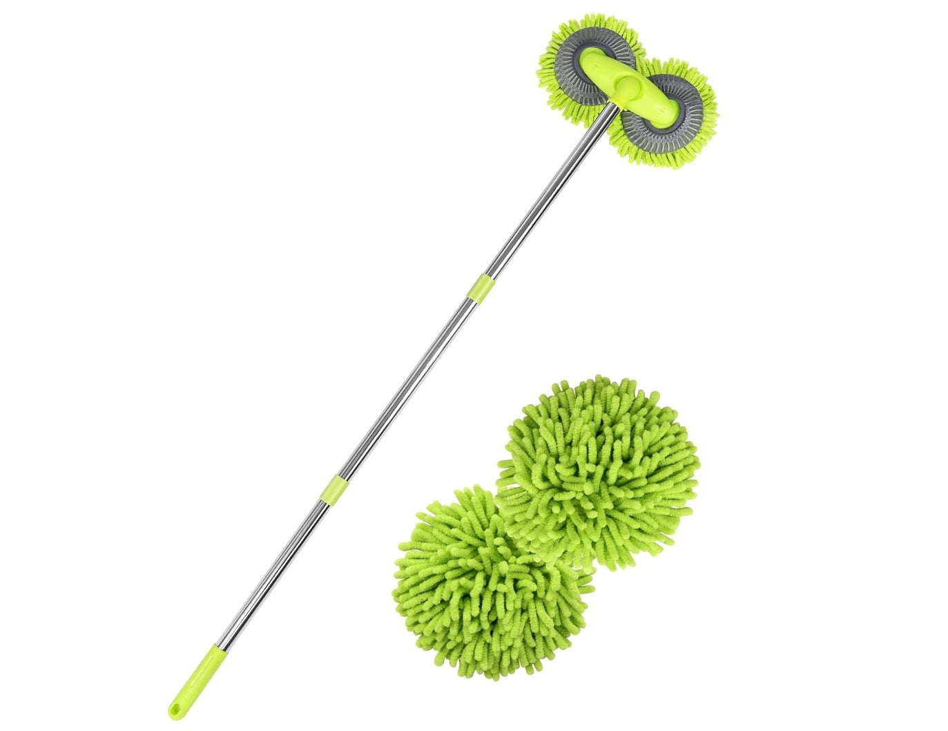 ROTATING MOP BRUSH FOR CAR WASHING TELESCOPIC 120 CM