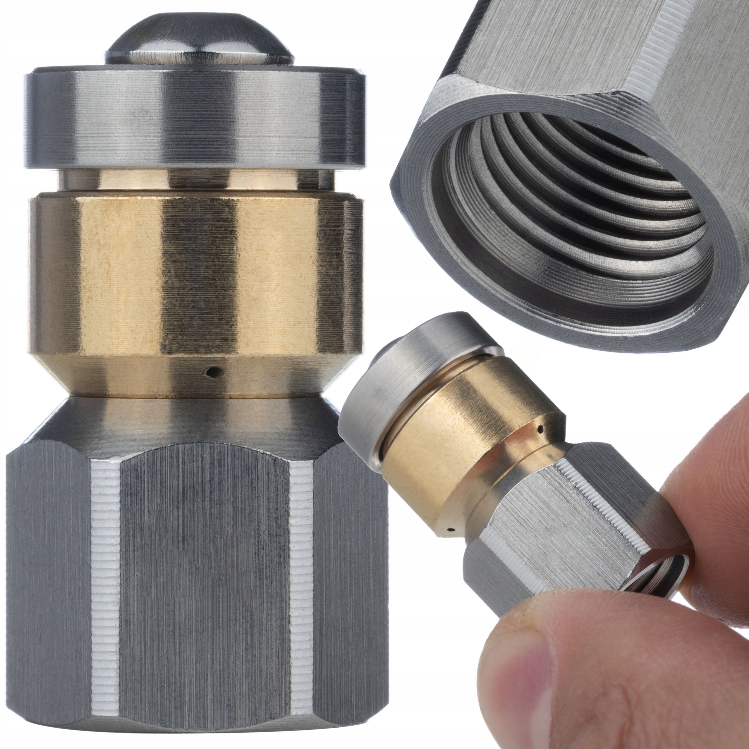 ROTATING NOZZLE SEWER CLEANING HEAD 1/4” 350BAR FOR KARCHER HQ