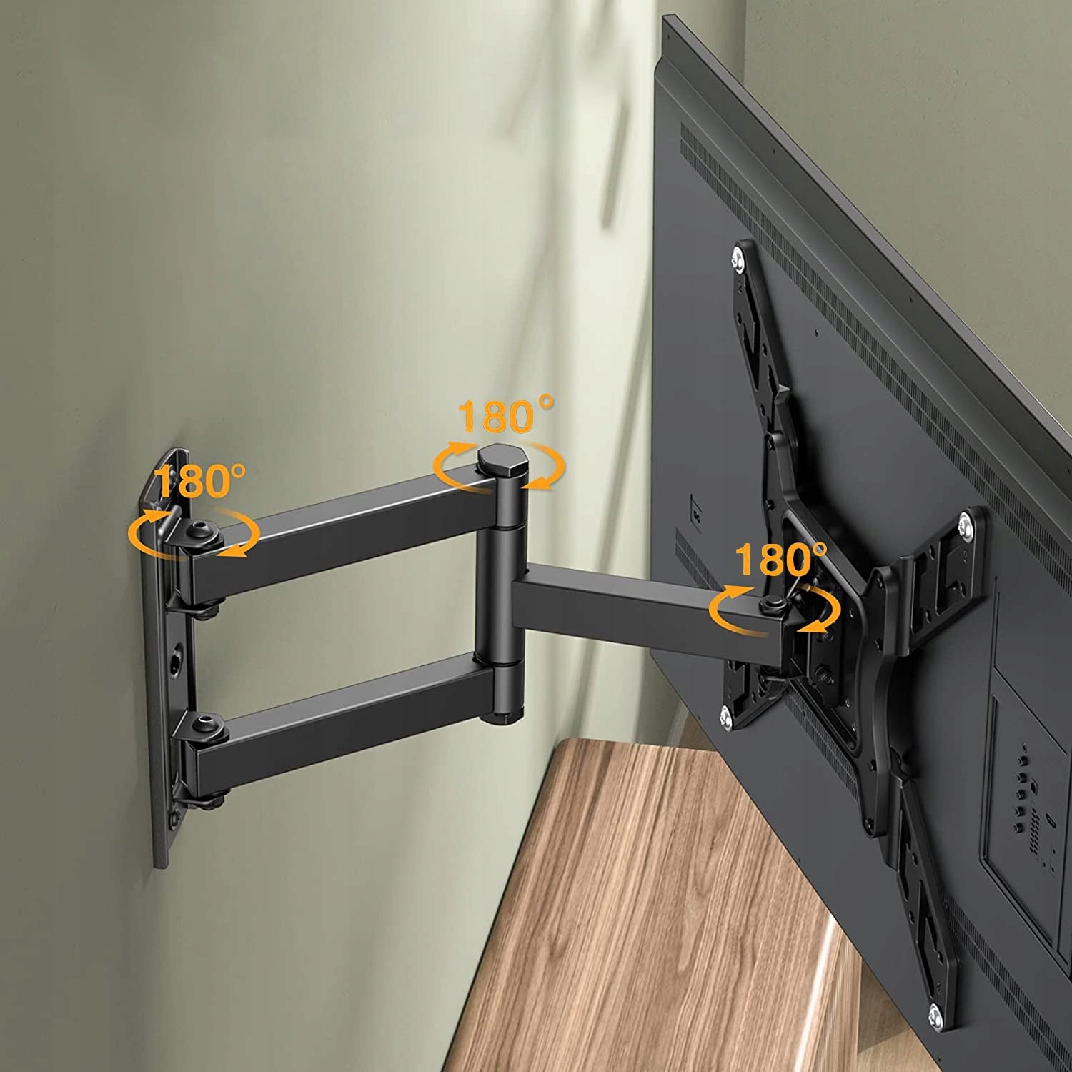 ROTATING TV MOUNT LCD TV HANGER MOVABLE 15-48 INCHES Packaging status original