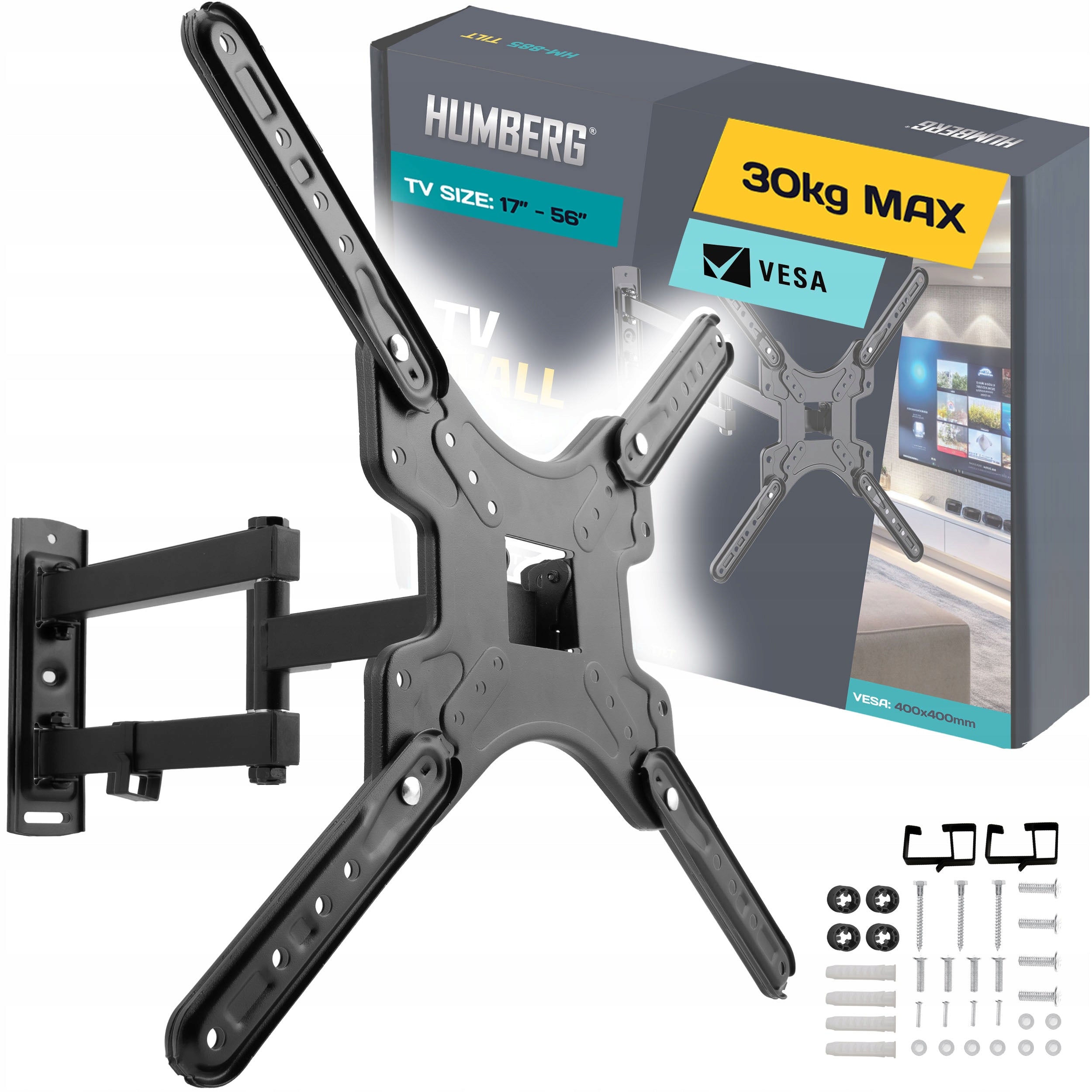ROTATING TV WALL MOUNT TV Hanger Universal 17-56 Inches