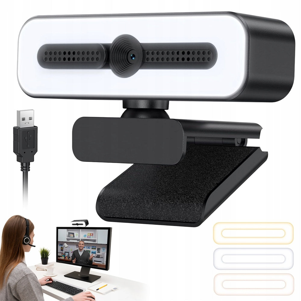ROTATING WEBCAM WITH MICROPHONE AND USB-A CABLE 1080P 30FPS Packaging status original