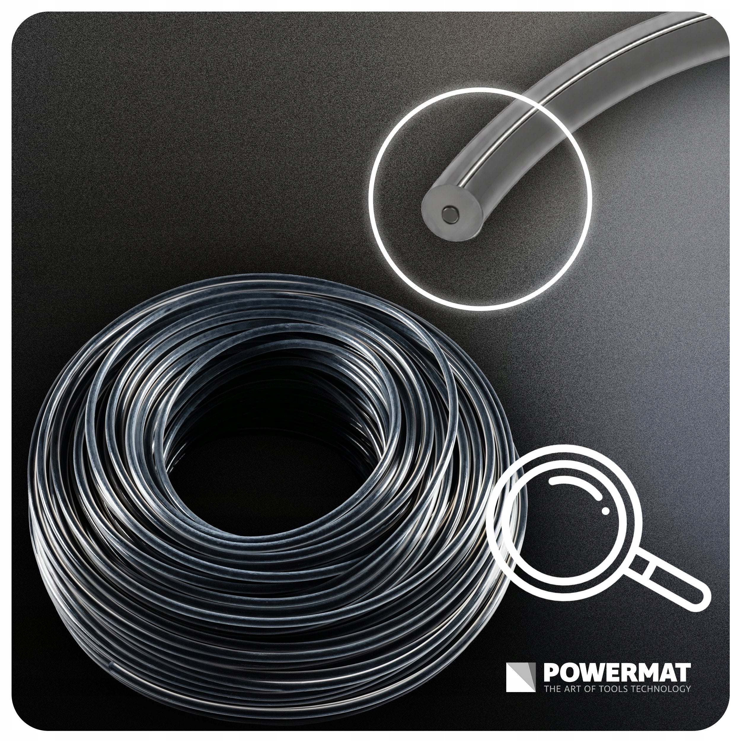 ROUND LINE REINFORCED 2.0MM 50M FOR GRASS COMBUSTION SCYTHE TRIMMER Manufacturer code PM1633