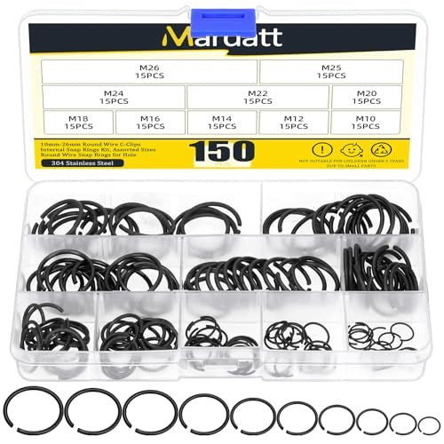ROUND SNAP RINGS 7 30 MM SET OF 150 PCS. FOR HOLES Brand no brand