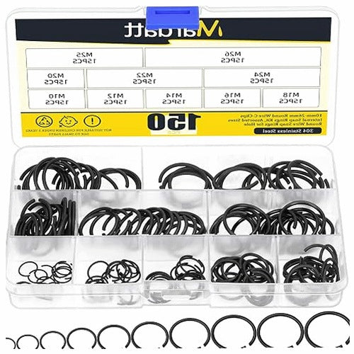 ROUND SNAP RINGS 7 30 MM SET OF 150 PCS. FOR HOLES