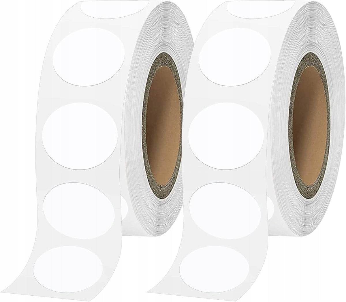 ROUND STICKERS DOTS 20MM WHITE 2000 PCS SELF-ADHESIVE