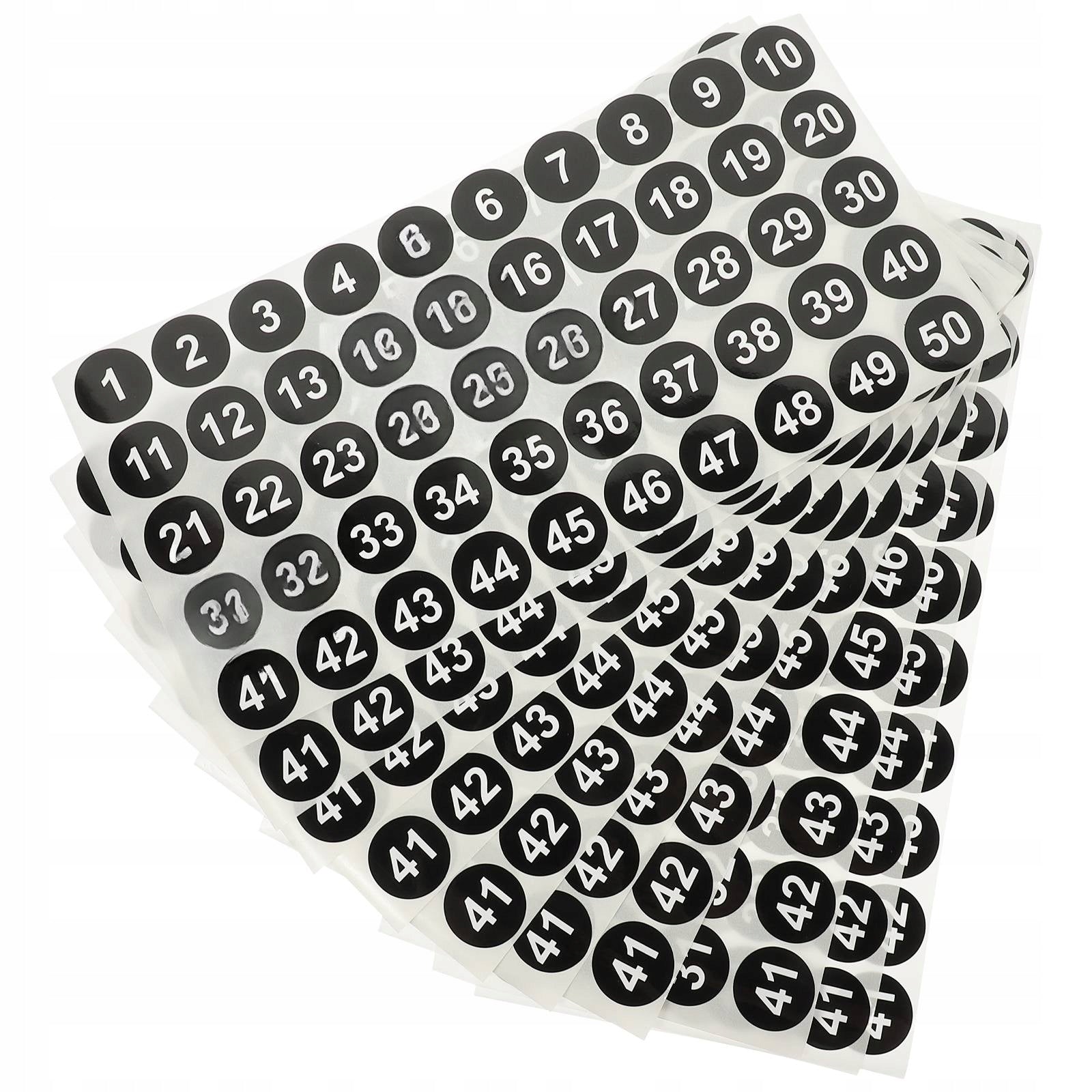 ROUND STICKERS NUMBERS 10 SHEETS Brand no brand