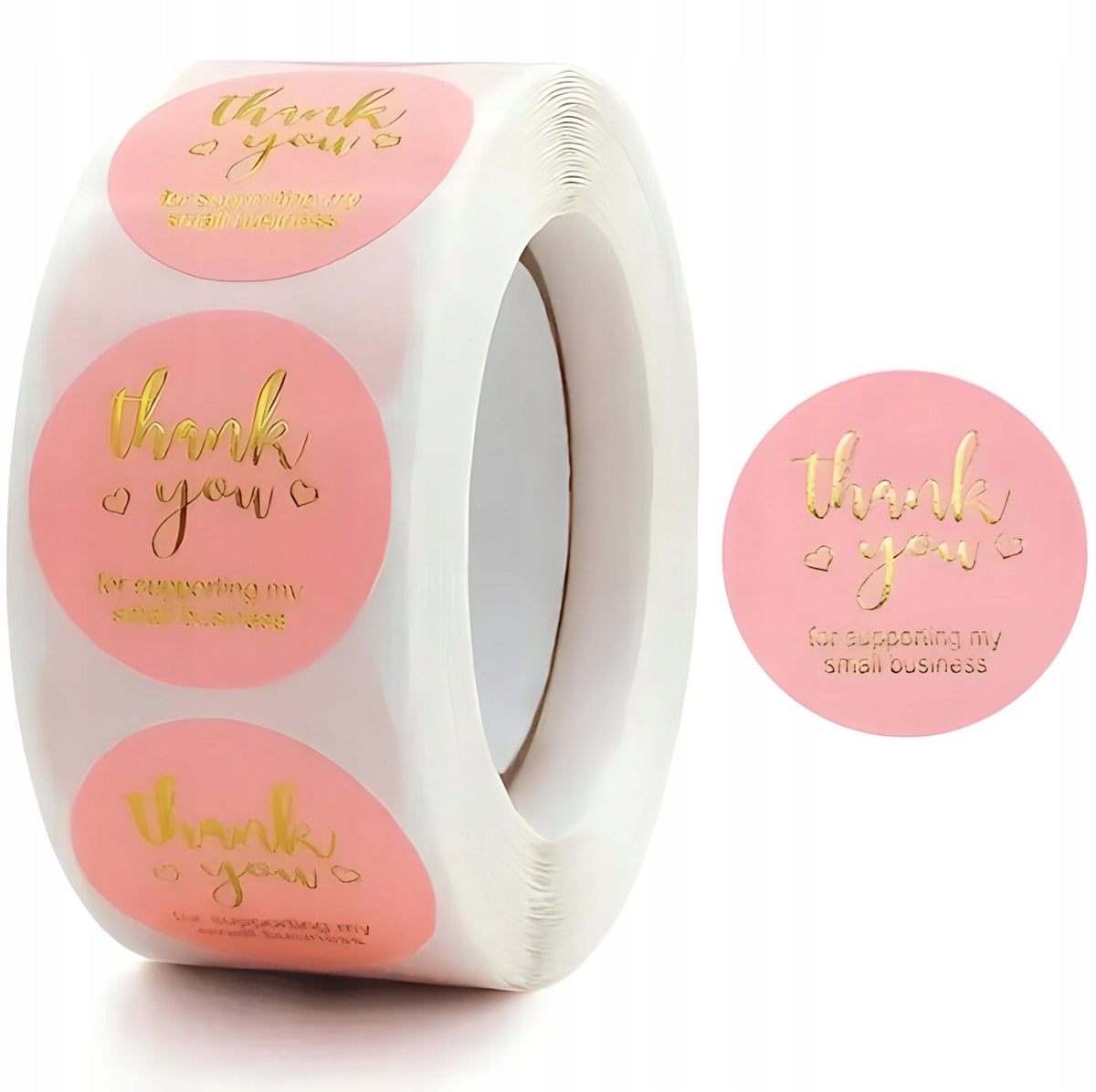 ROUND STICKERS THANK YOU DECORATIVE LABELS FOR ORDERS Gift 1000PCS EAN (GTIN) 5903678560980