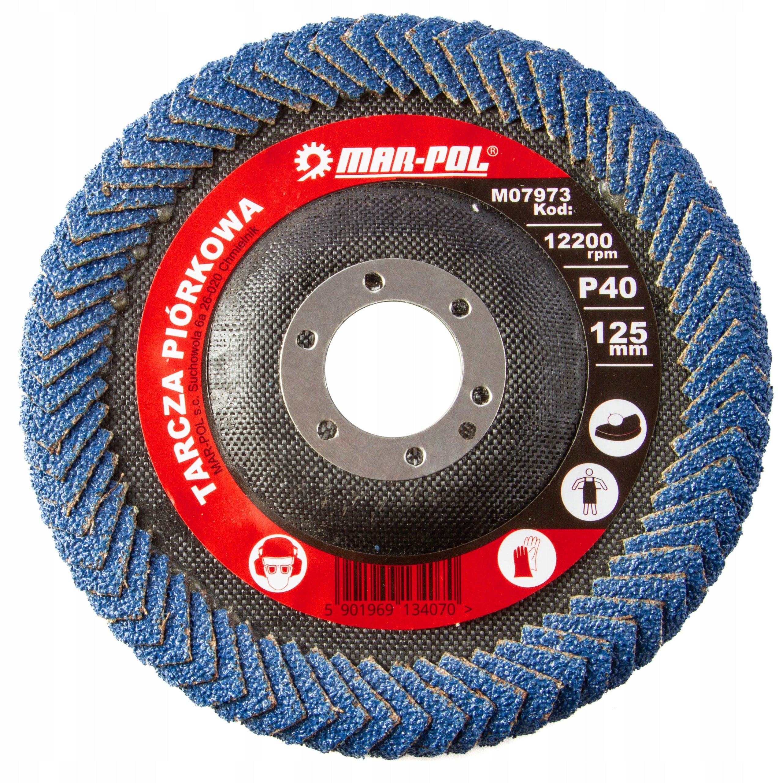 ROUNDED LAMELLA DISC 125MM P40 FOR METAL INOX WELDS Disc type abrasive