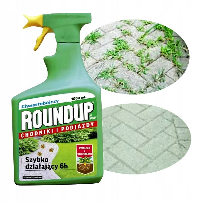 ROUNDUP ANTI-WEED RTU 1L TOTAL ULTRA FOR WEEDS GRASS CUBE SIDEWALKS MOSS Form liquid
