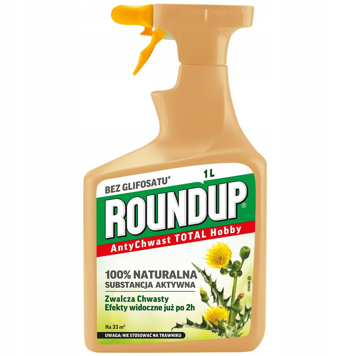 ROUNDUP ANTI-WEED RTU 1L TOTAL ULTRA FOR WEEDS GRASS CUBE SIDEWALKS MOSS Manufacturer code 155346