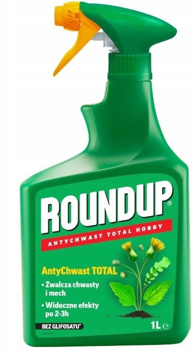 ROUNDUP ANTI-WEED RTU 1L TOTAL ULTRA FOR WEEDS GRASS CUBE SIDEWALKS MOSS