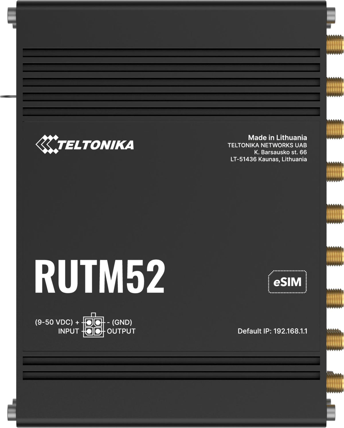 ROUTER TELTONIKA RUTM52 Dual SIM eSIM Wi-Fi 5 867 Mbps