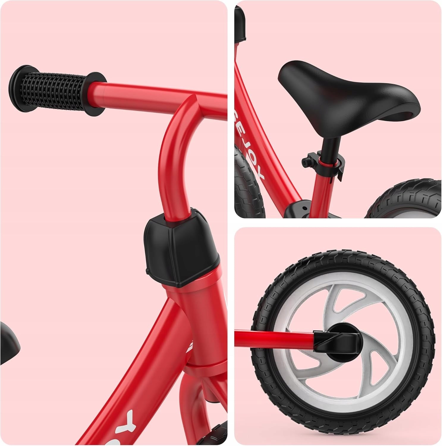 ROWE BALANCE BIKE FOR CHILDREN 1-3 LIGHT 12" ALU RED SAFE Color red