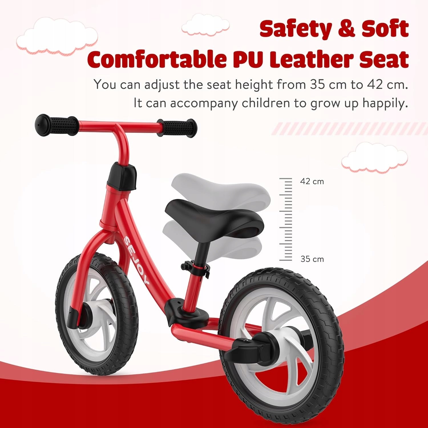 ROWE BALANCE BIKE FOR CHILDREN 1-3 LIGHT 12" ALU RED SAFE Manufacturer code B0CGCTBL6B