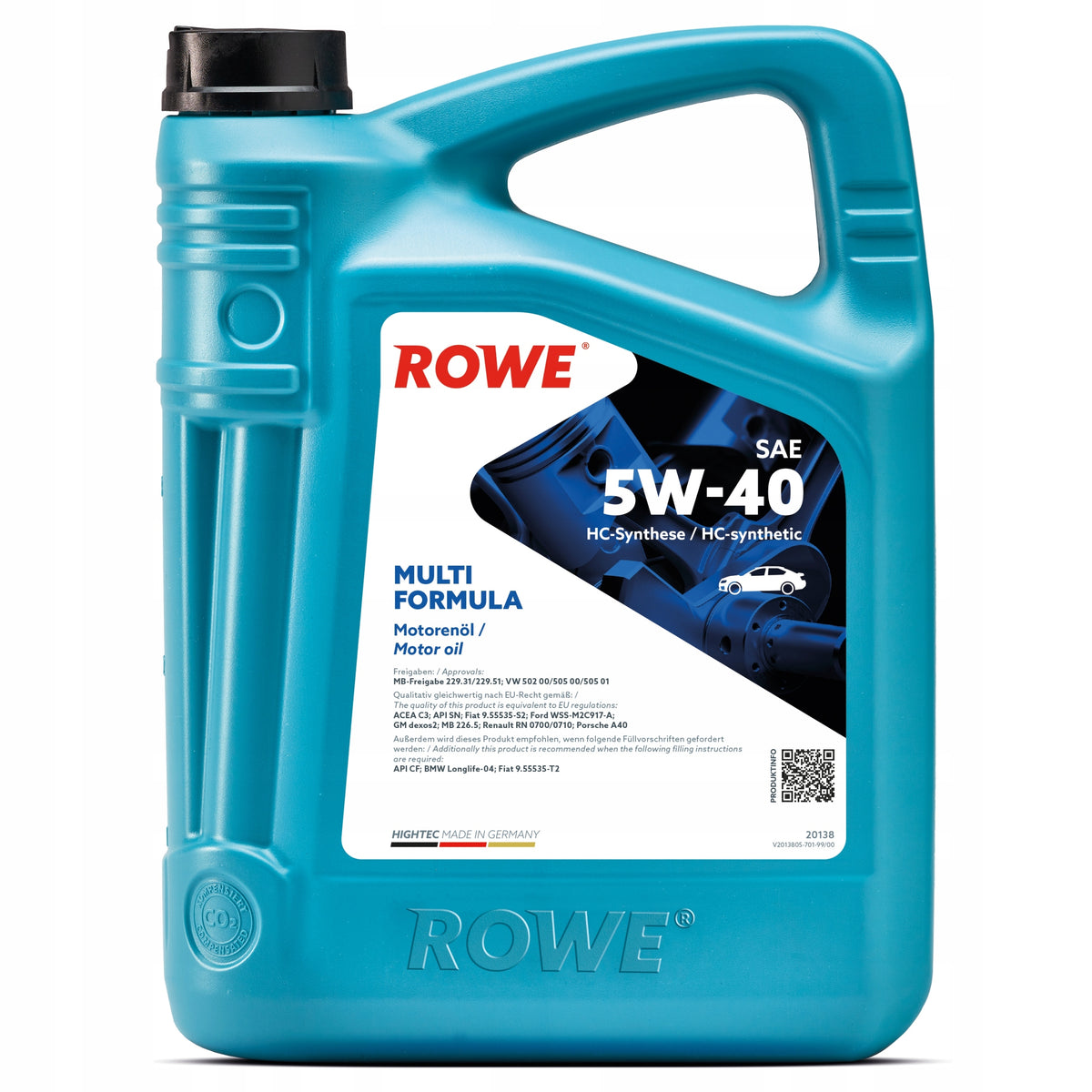 ROWE - HIGHTEC MULTI FORMULA 5W40 - 5L