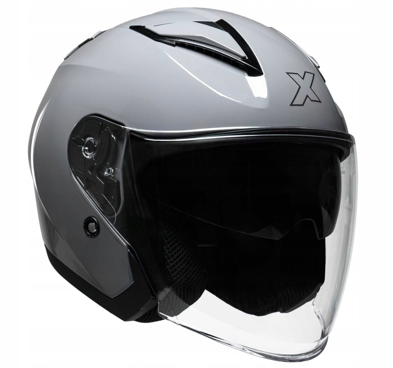 ROXAR ORLANDO EVO DRIZZLY GREY MOTORCYCLE HELMET OPEN GREY
