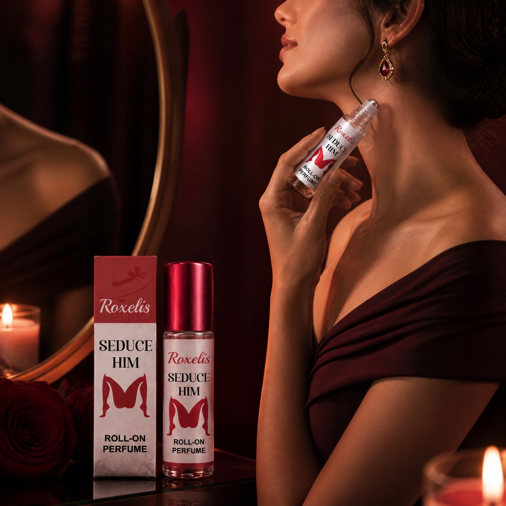 ROXELIS Seduce Him Roll-On Perfume 10ml Packaging volume 10 ml