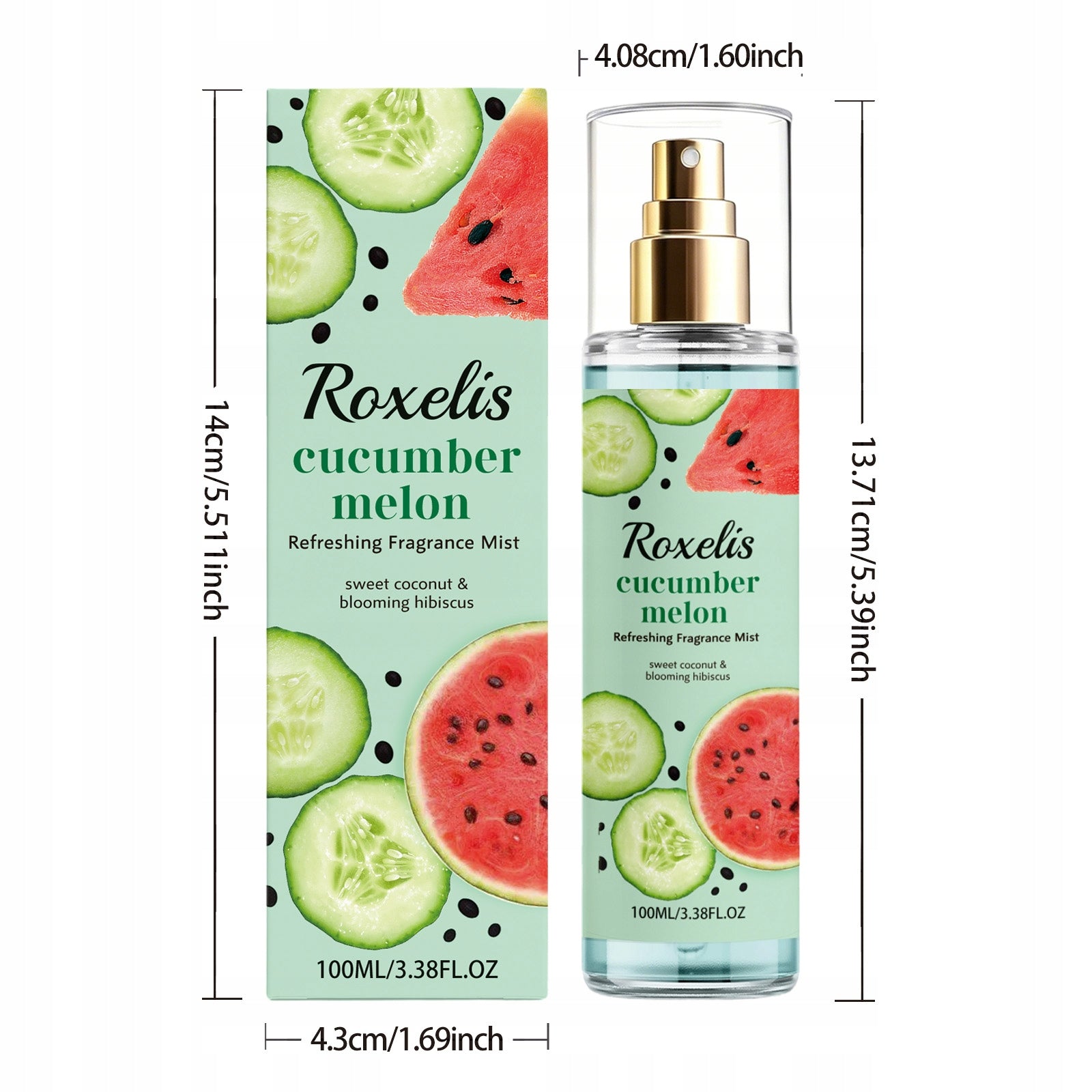 ROXELIS Watermelon Melon perfumy spray owocowe damskie świeże 100ml Brand Roxelis
