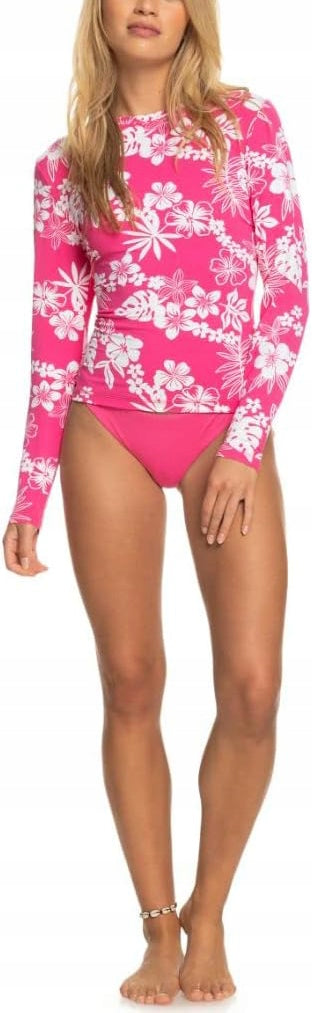ROXY WOMEN'S SWIMMING SHIRT WITH LONG SLEEVES SUN UV - XS Model See Skippin PT LS Lycra