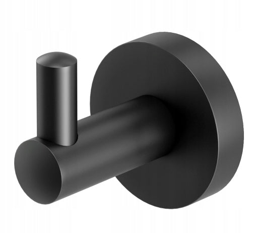 ROY BLACK POINT HOLDER FOR TOWEL HANGER Manufacturer code ROY UCHWYT NA RĘCZNIK CZARNY