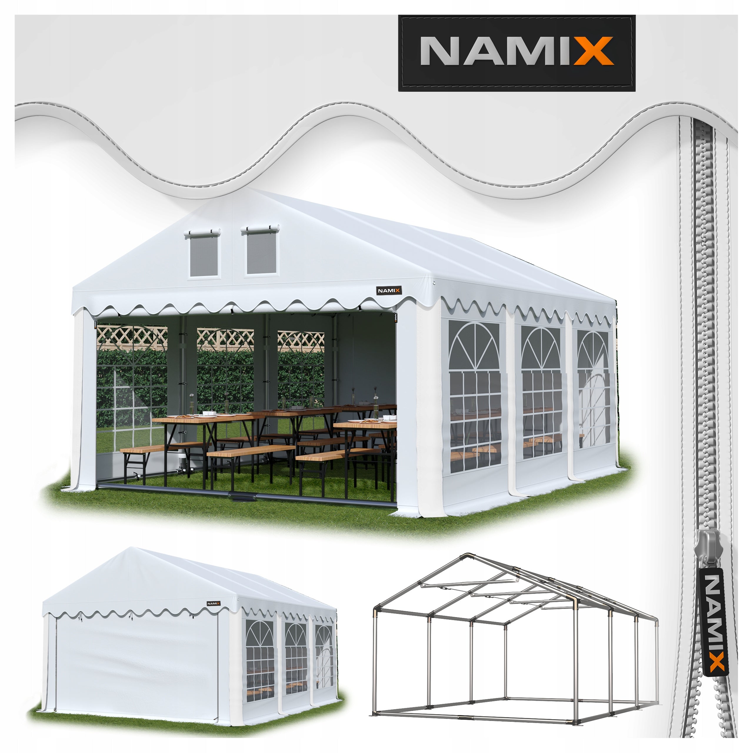 ROYAL 3x6 Garden Party Tent VARIOUS COLORS
