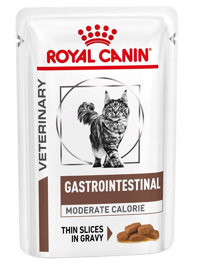 ROYAL CANIN Veterinary Cat Gastrointestinal Moderate Calorie Gravy 85g Pouch