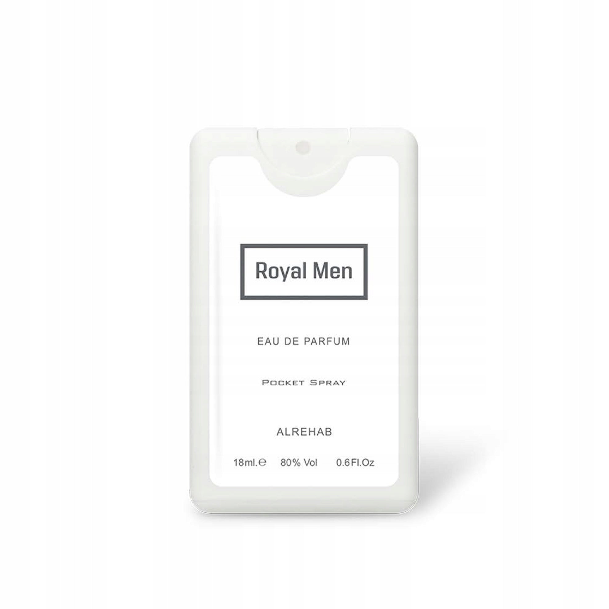 ROYAL MEN Perfumed Water For Him Pocket Spray EDP 18 ml Al Rehab EAN (GTIN) 5906468403948