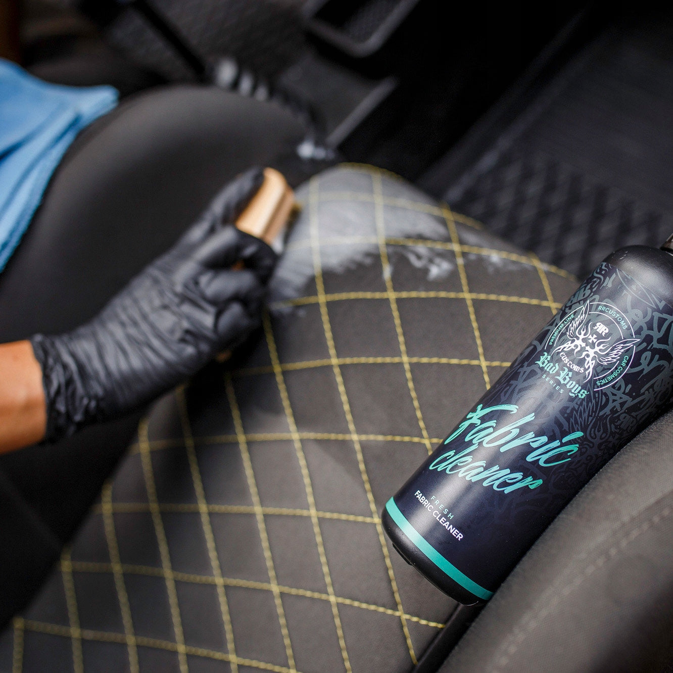 RR CUSTOMS RRC BAD BOYS FABRIC CLEANER FOR CLEANING UPHOLSTERY BONETTING Packaging status original