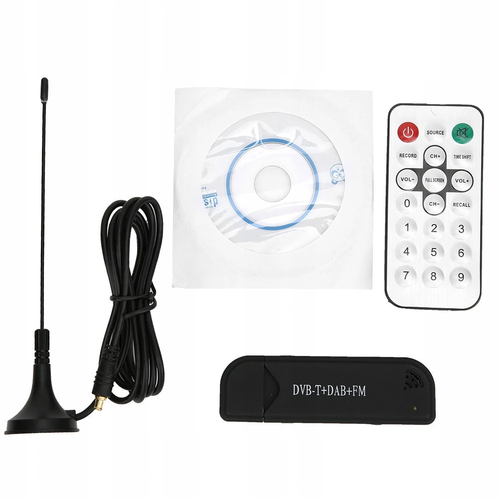 RTL2832U USB DVB T FM SDR RECEIVER + REMOTE CONTROL