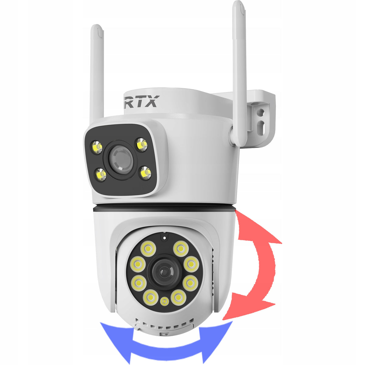 RTX IP Camera Outdoor Rotatable 2-way Audio SD Recording #2 LENSES Batteries included no