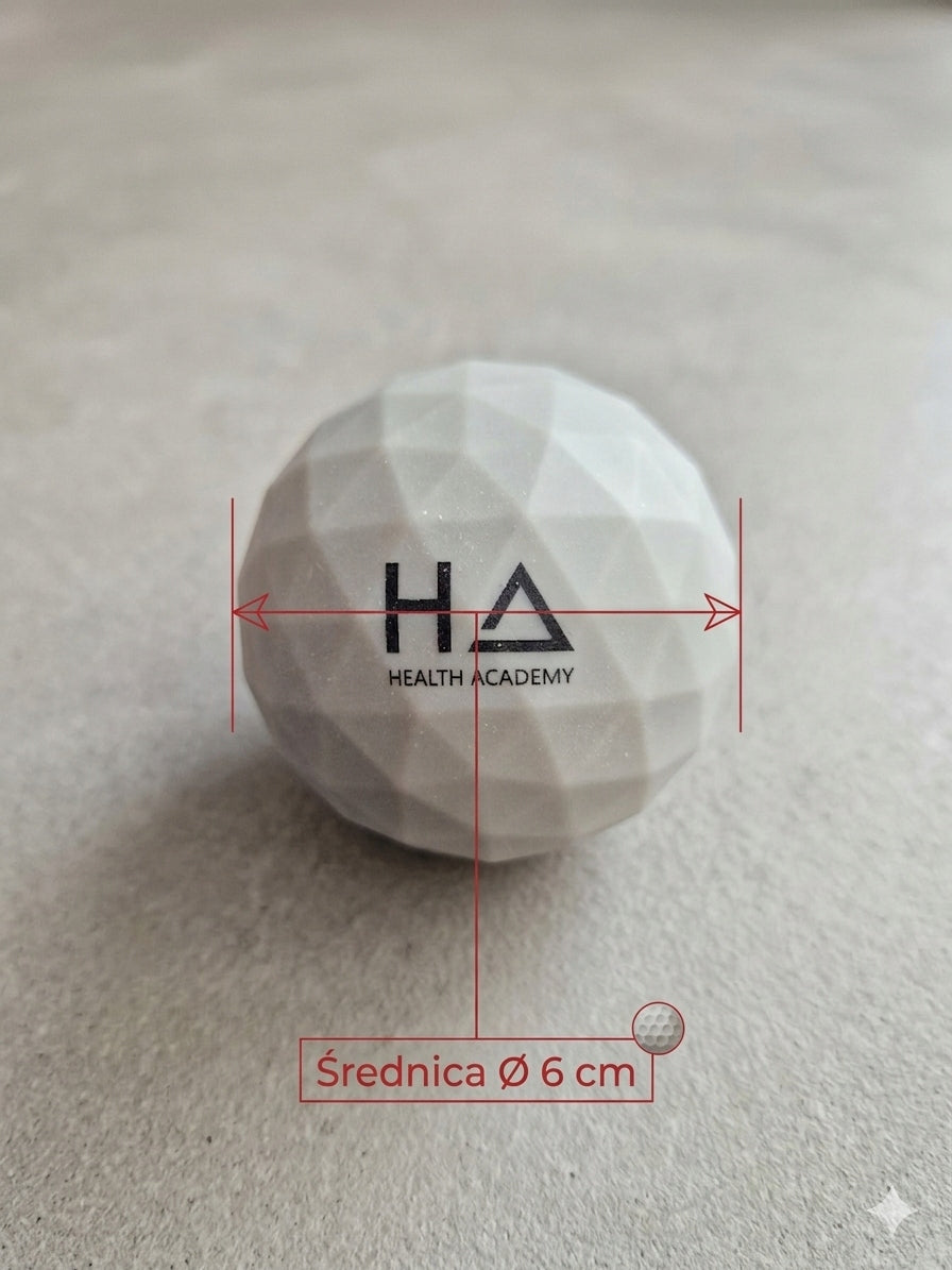 RUBBER BALL FOR EXERCISE AND MASSAGE - 6CM Manufacturer code HA PG