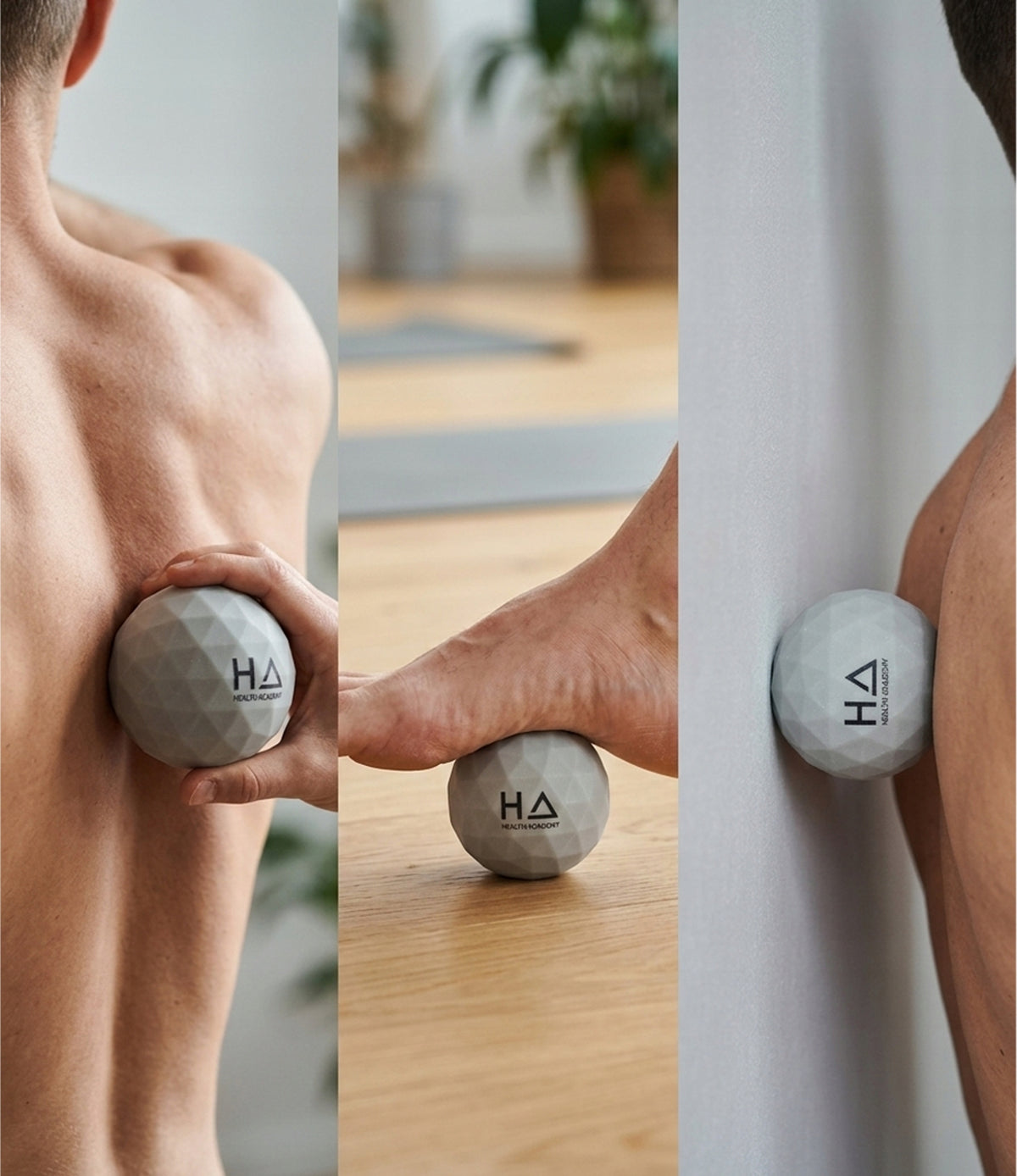 RUBBER BALL FOR EXERCISE AND MASSAGE - 6CM Packaging status original