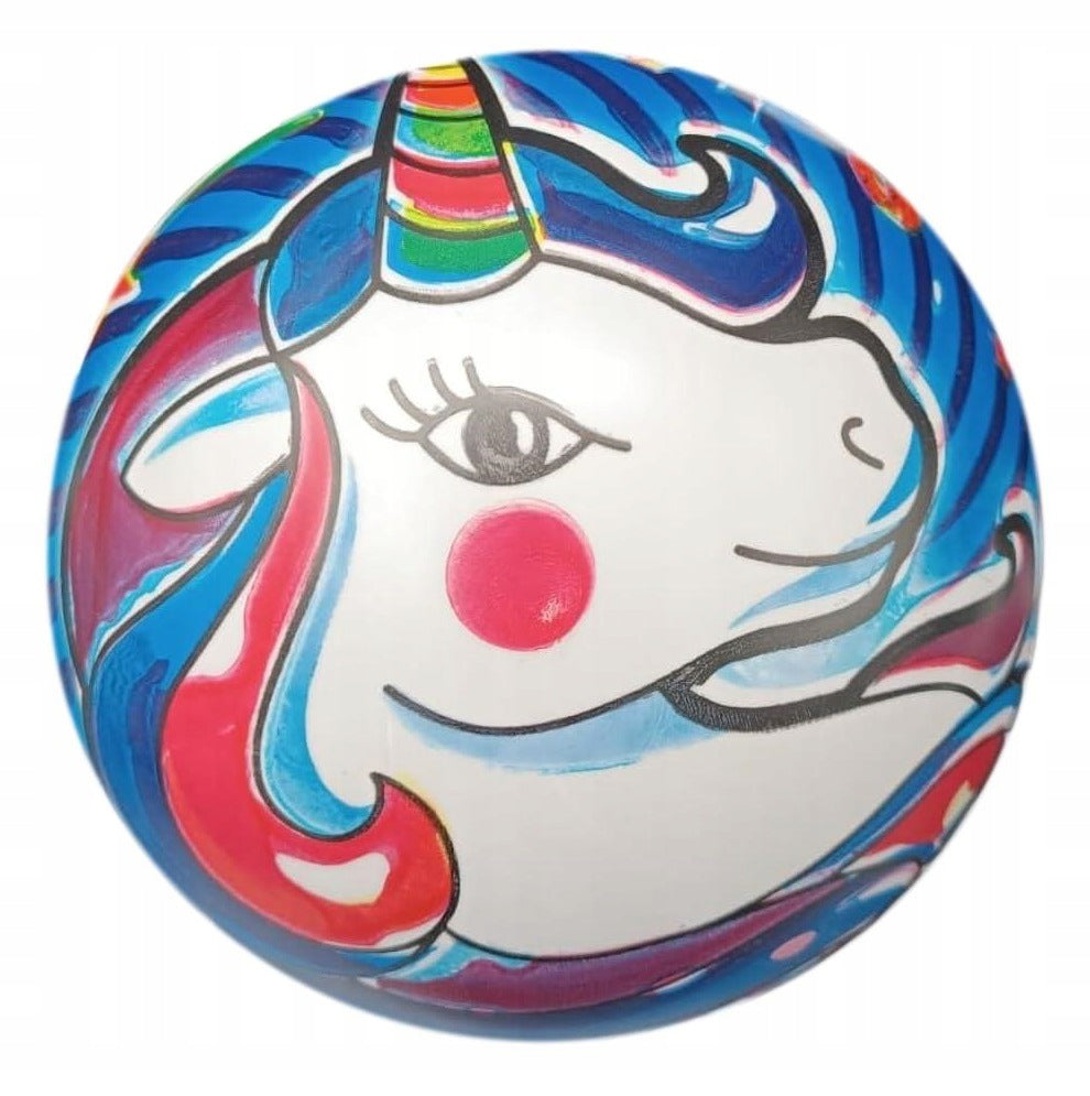 RUBBER BALL PVC 23CM BEACH COLORFUL TO PLAY WITH Kind rubber