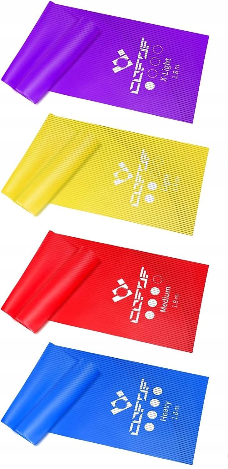 RUBBER BANDS FOR EXERCISE REVERT 4 COLORS + BAG F3