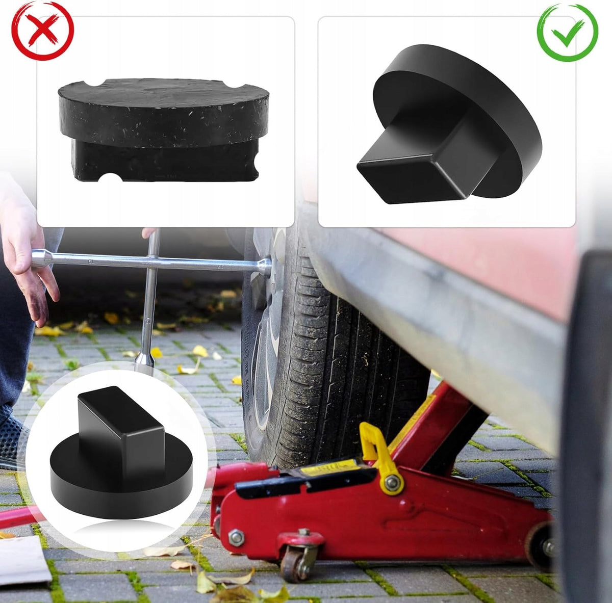 RUBBER COVER FOR CAR LIFT 68MM MERCEDES Manufacturer code NAKŁADKA GUMOWA PODNOŚNIK SAMOCHODOWY ME