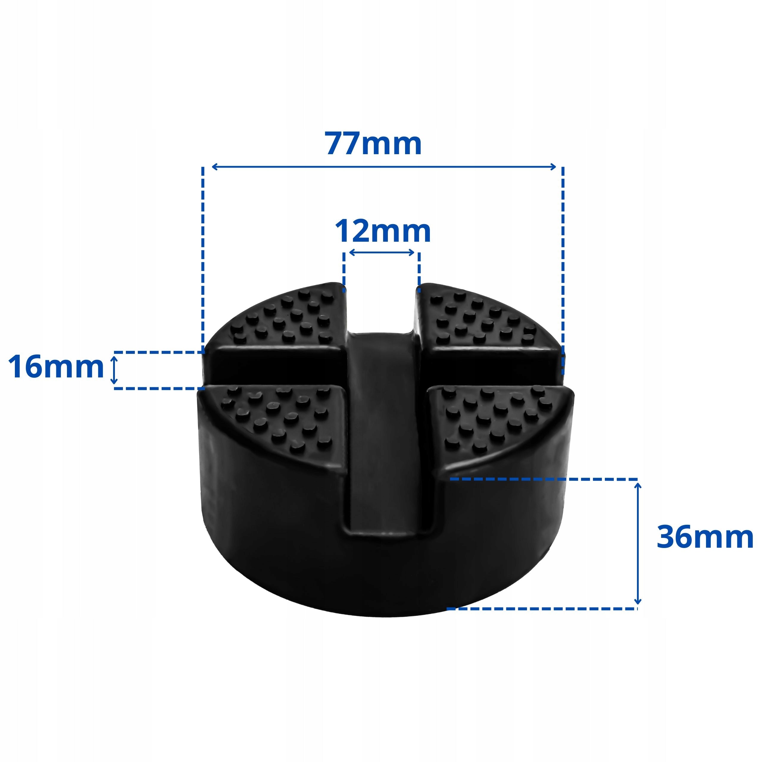 RUBBER COVER PROTECTIVE RUBBER FOR CAR JACK UNDER THE THRESHOLD Manufacturer code GUMA OCHRONNA NA LEWAREK TRAPEZOWY GN14