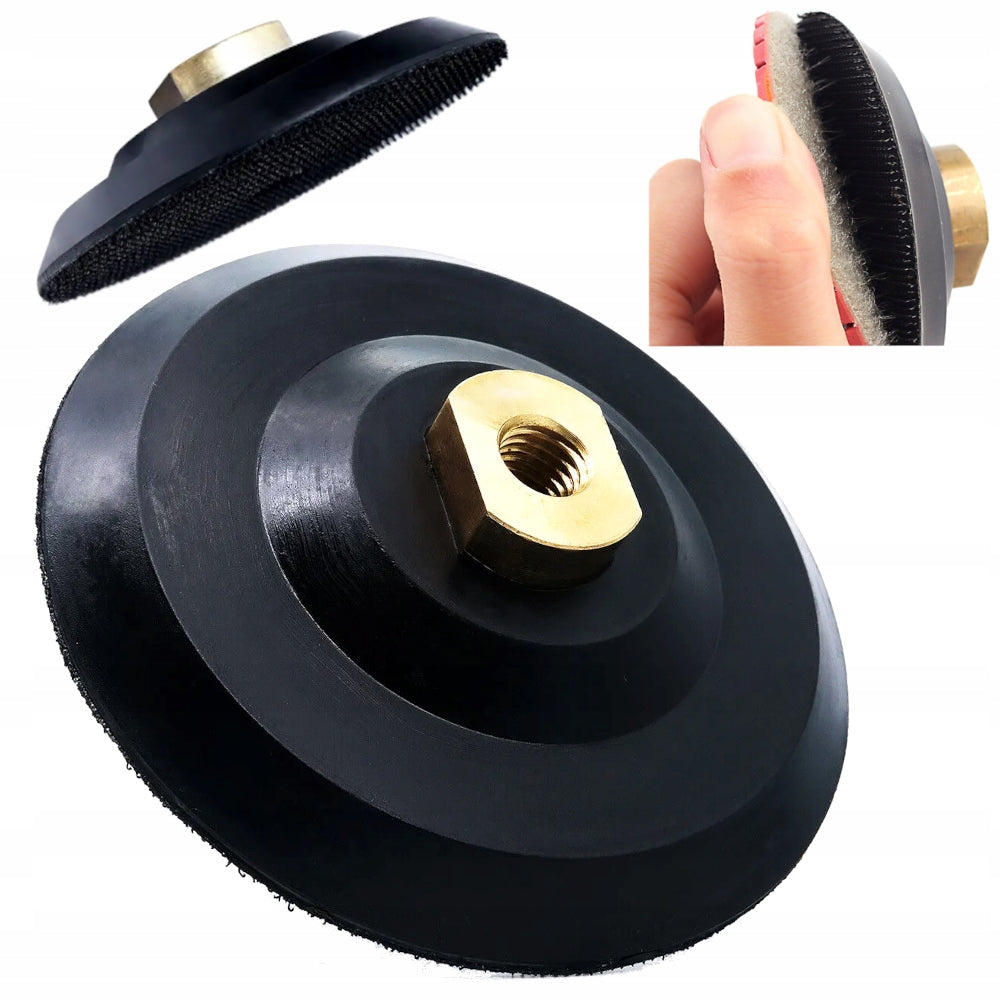 RUBBER DISC 125mm VELCRO M14 FOR POLISHING GRINDING DISCS