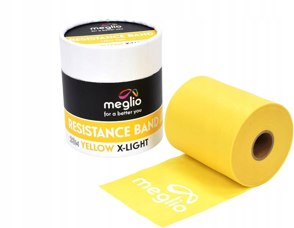 RUBBER EXERCISE TAPE REHABILITATION STRETCHING TRENIG ROLL 23M RESISTANCE 1/5 Packaging status original