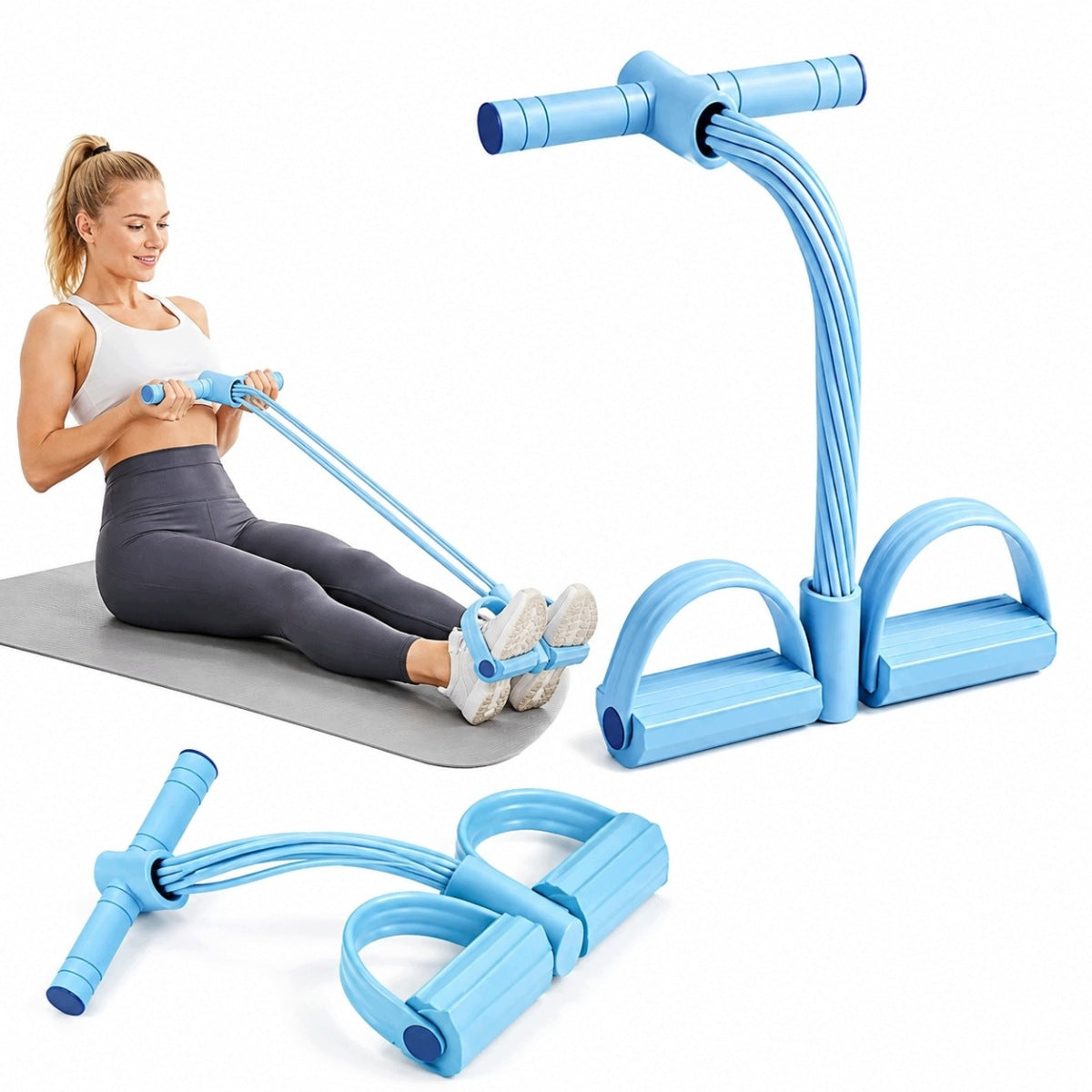 RUBBER EXPANDER FOR ABDOMINAL MUSCLE EXERCISE LEG FITNESS RESISTANCE EXPANDER